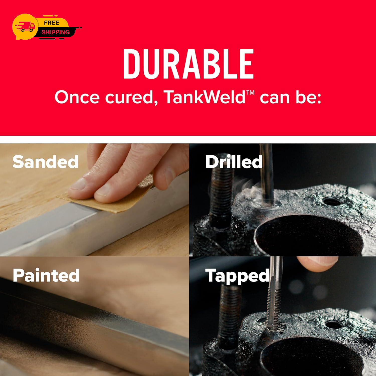 J-B Weld 8217 TankWeld Gas Tank Repair - 1 oz.,Dark Grey