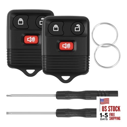 Replacement Key Fob Shell Case, Smart Keyless FitRemote Control housin 2 PCS