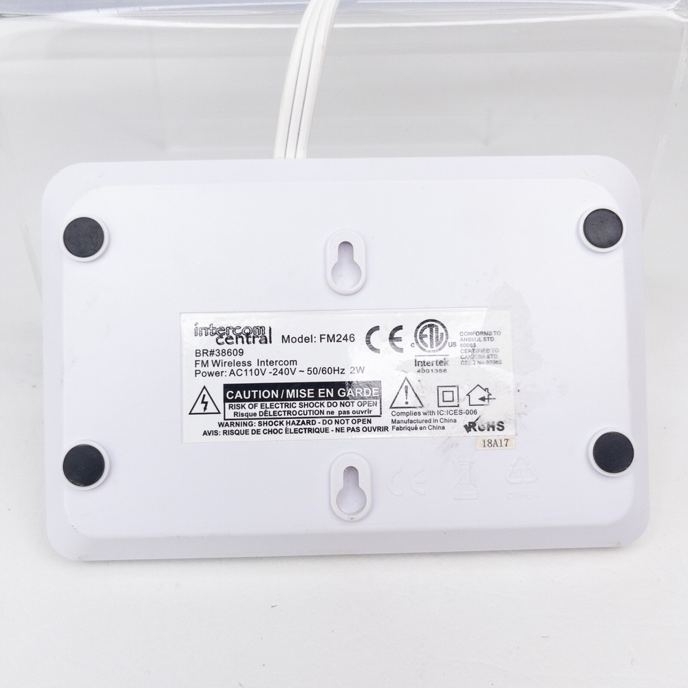 Intercom Central FM246 BR#38609 FM Wireless Intercom Four Channels