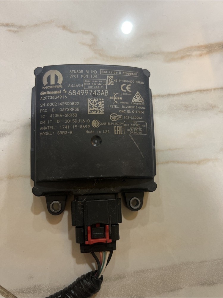 Genuine Mopar Blind Spot Detection Sensor 68499743AB