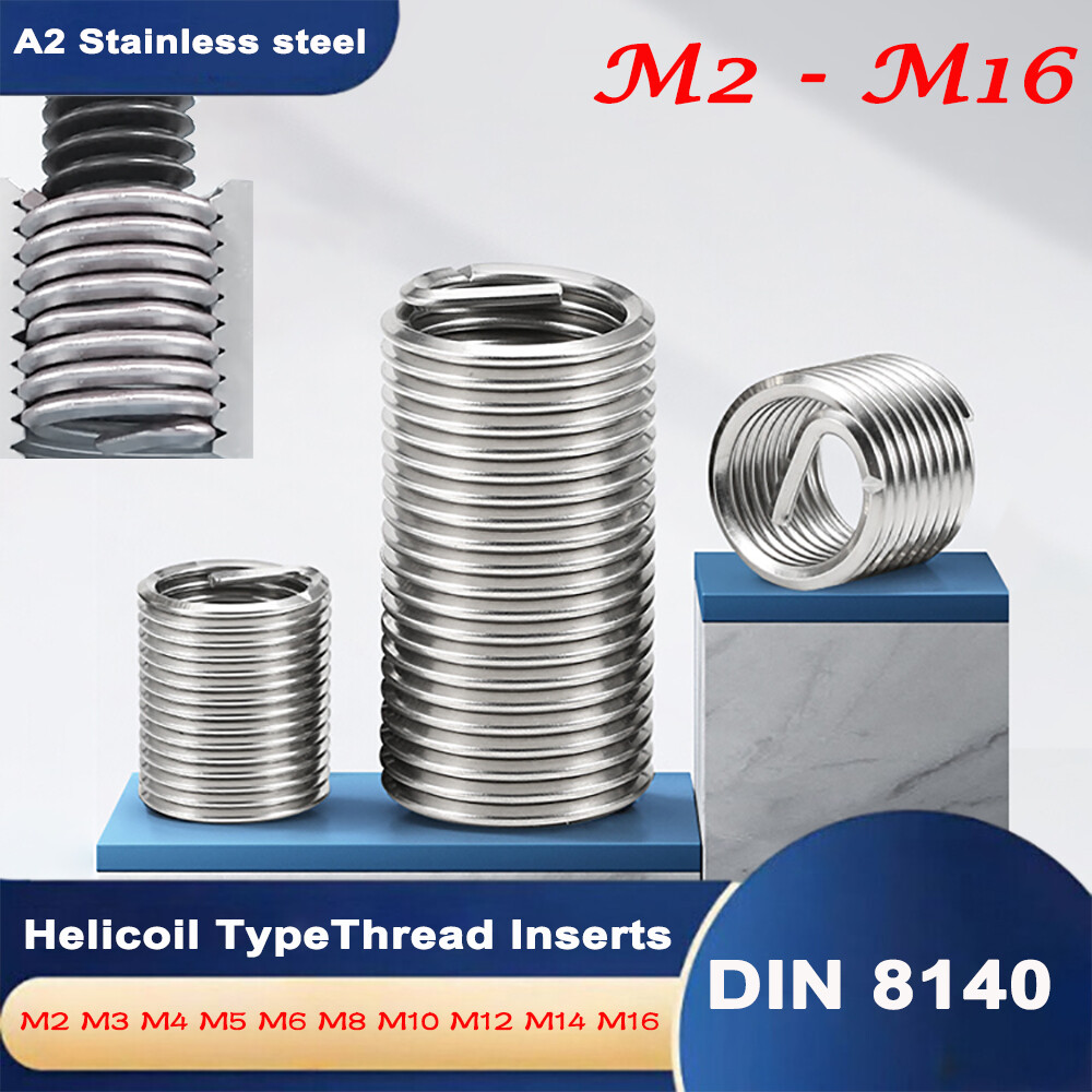 M2 M2.5 - M16 V-Coil Helicoil Type Thread Inserts Thread Repair Tap & Die Insert