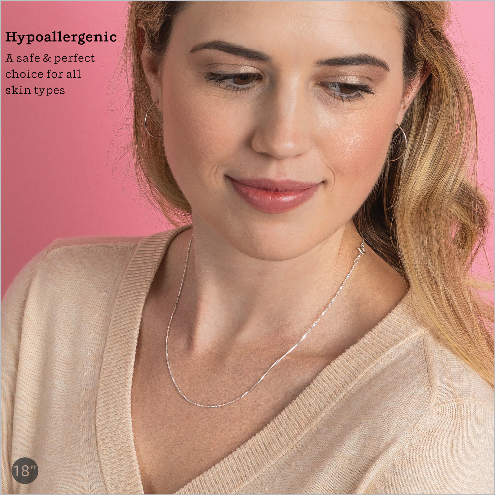 18k Gold Plated .925 Sterling Silver 1mm Box Chain Necklace 12 - 40 inches!