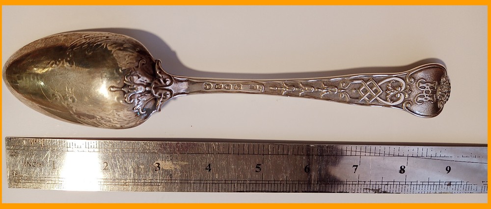 ORIGINAL ENGLISH SILVER SPOON 1000 SILVER With HALLMARKS