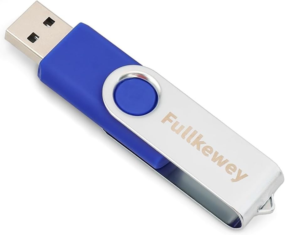 Stylish Blue USB 2.0 Flash Drive - Effortless Data Management and Storage