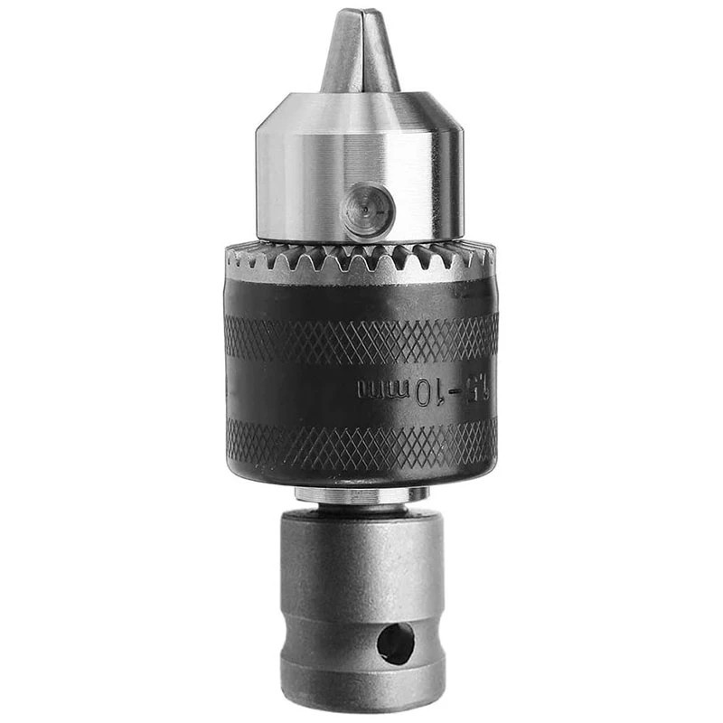 1.5–10mm Key Drill Chuck Converter 1/2" Socket Square Female Adapter Tool
