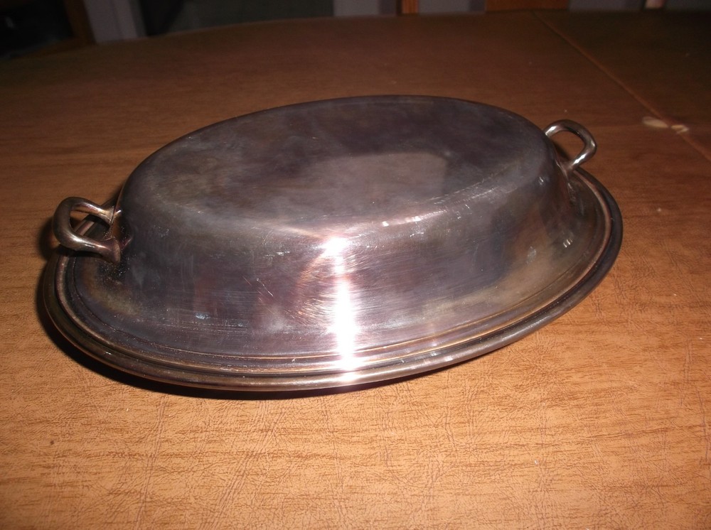 Vintage Gorham Silverplate 2 Piece Oval Covered Vegetable Serving Dish #YC426/4