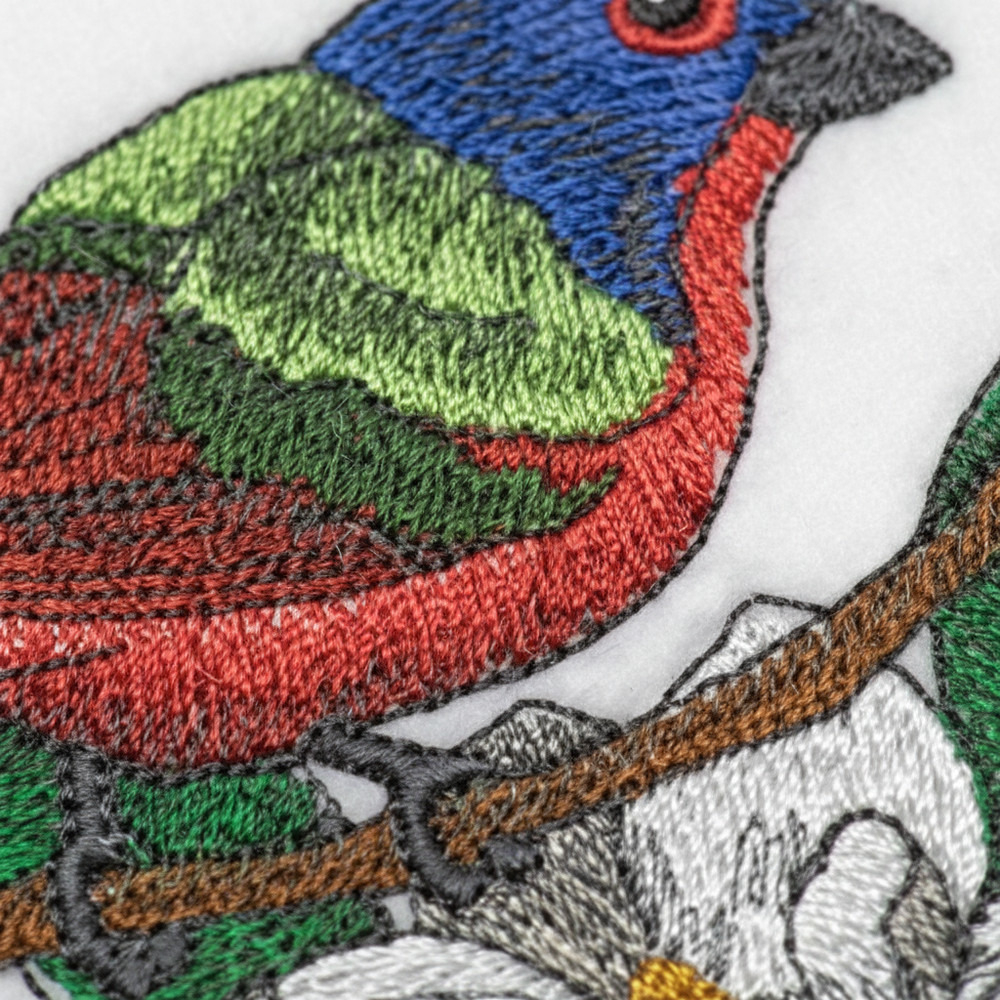 Painted Bunting Embroidered Patch