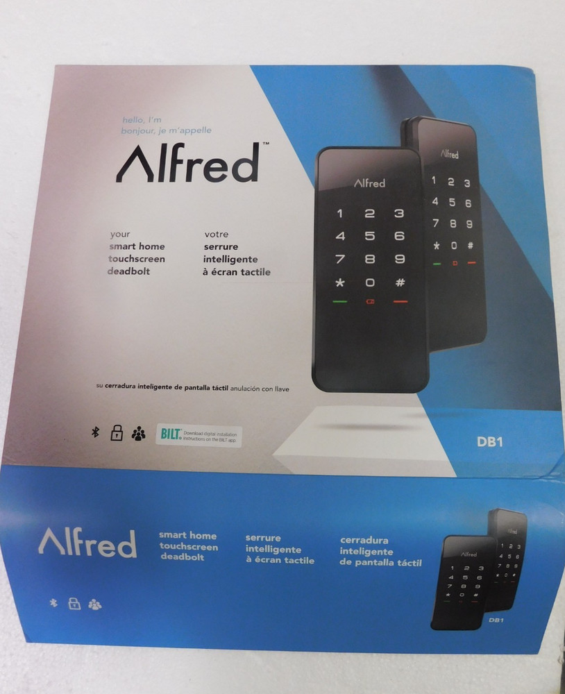 Alfred Smart Home Touchscreen Deadbolt DB1-Open Box Display