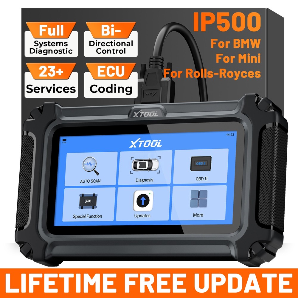 XTOOL IP500 for BMW Car Bidirectional OBD2 Scanner Diagnostic Tool ECU Coding
