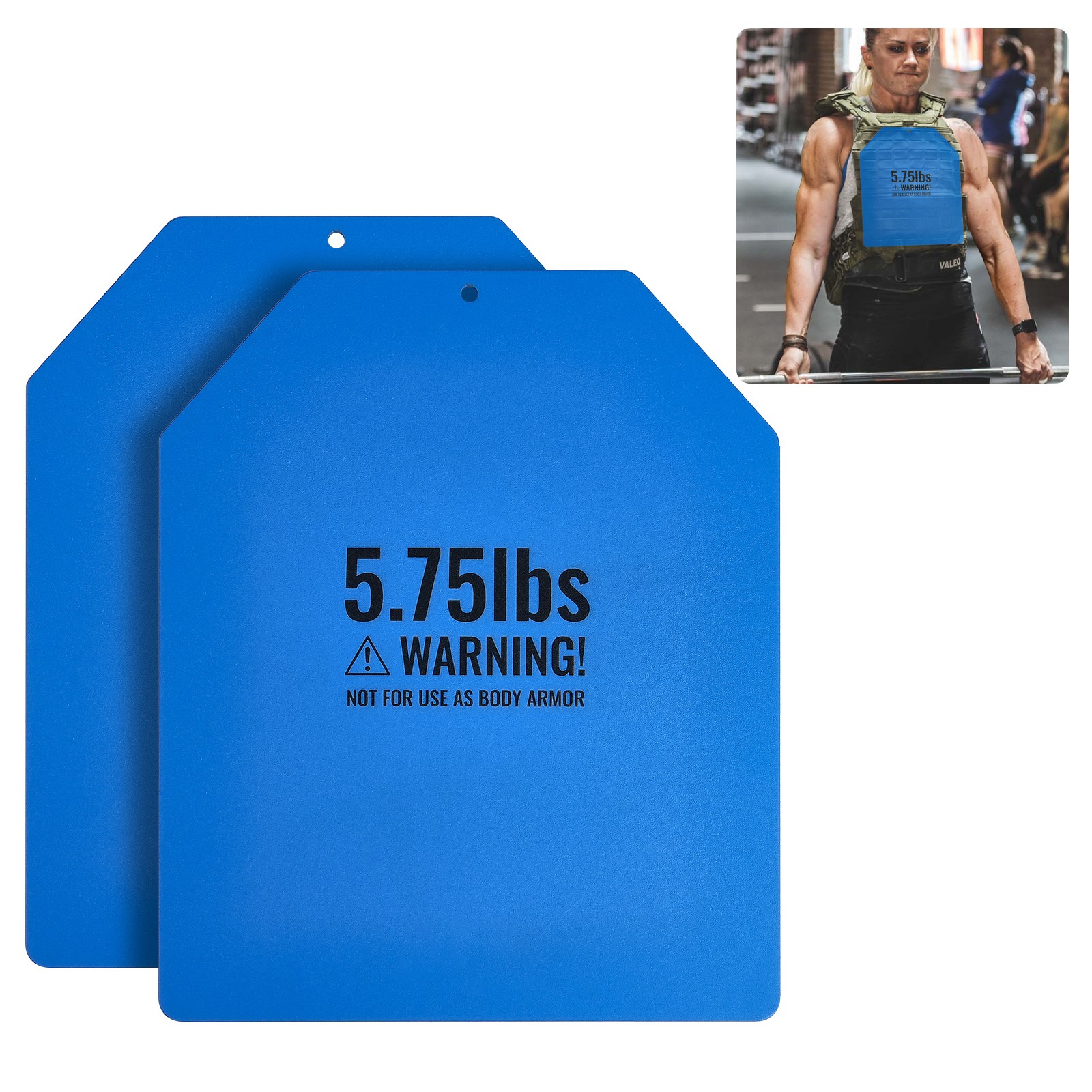 Weight Vest Plates for Strength Training Running Workout 2x3.75 LB Plates