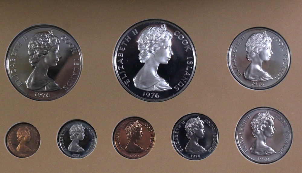 1976 Cook Islands Proof Set Franklin Mint