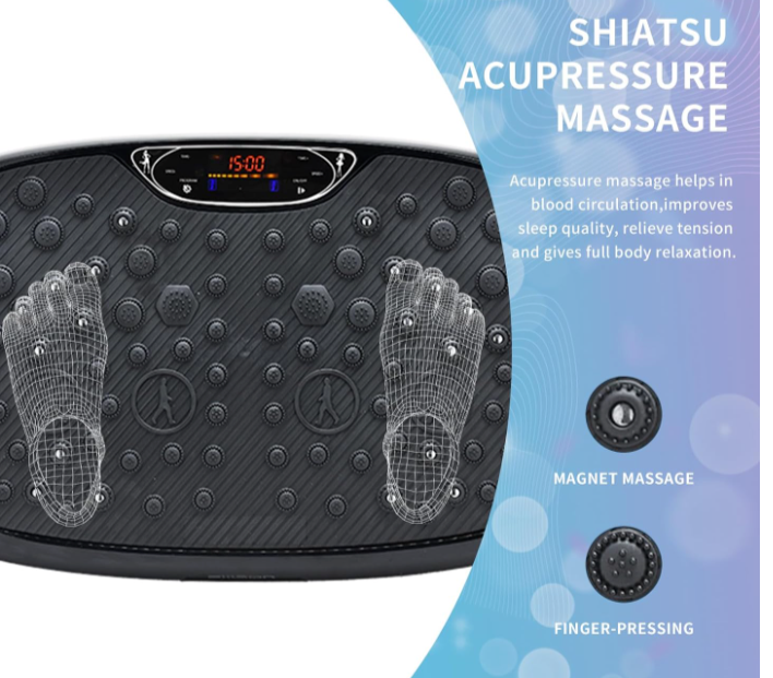 EILISON Atom Vibration Plate Exercise Machine - All Black/Brand New