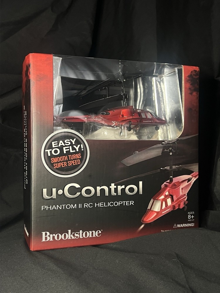 Brookstone U-Control Phantom II RC Helicopter - Remote Control - Easy to Fly