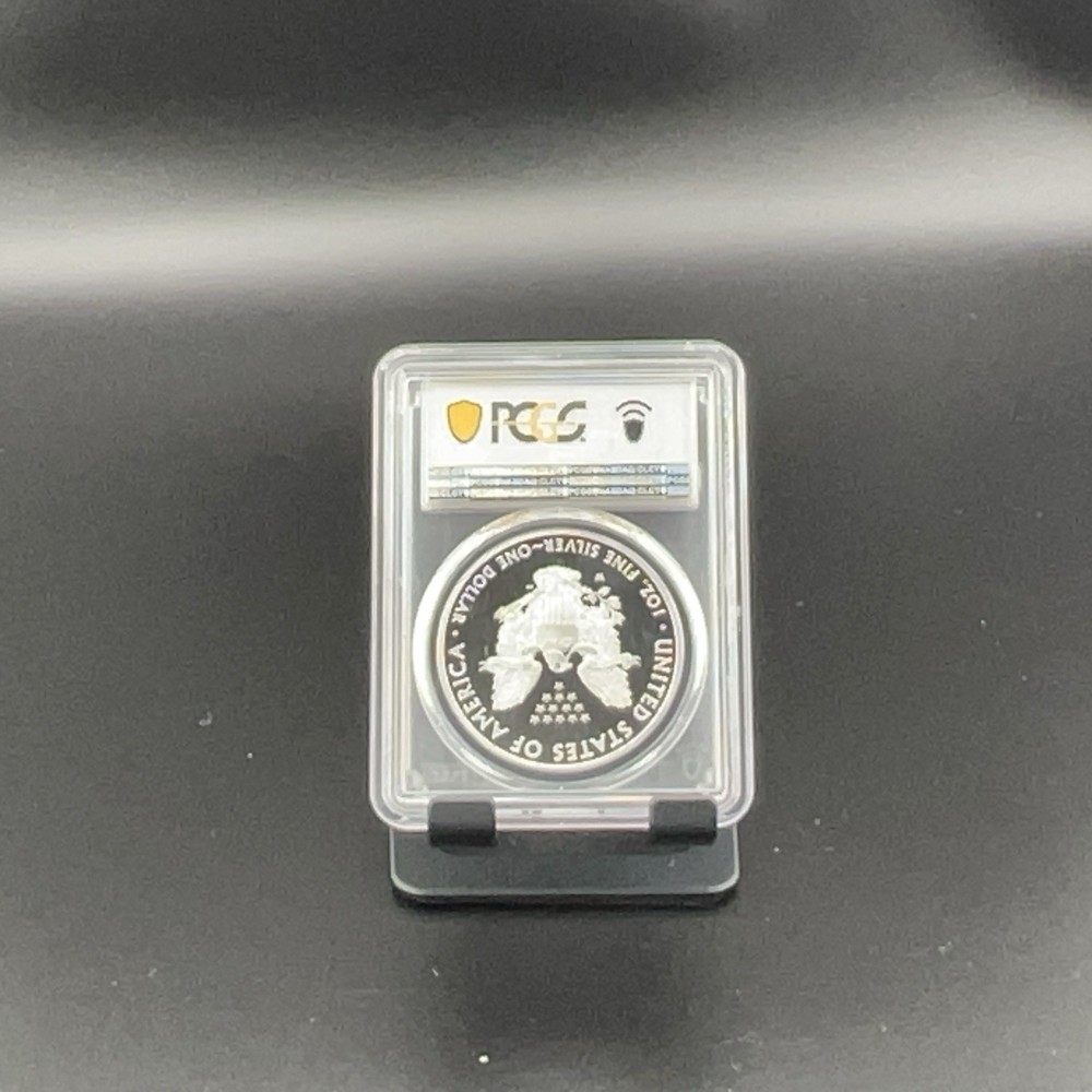 PCGS PR70DCAM 2016 (2020) Silver Eagle Proof Lettered Edge WP Mint Hoard