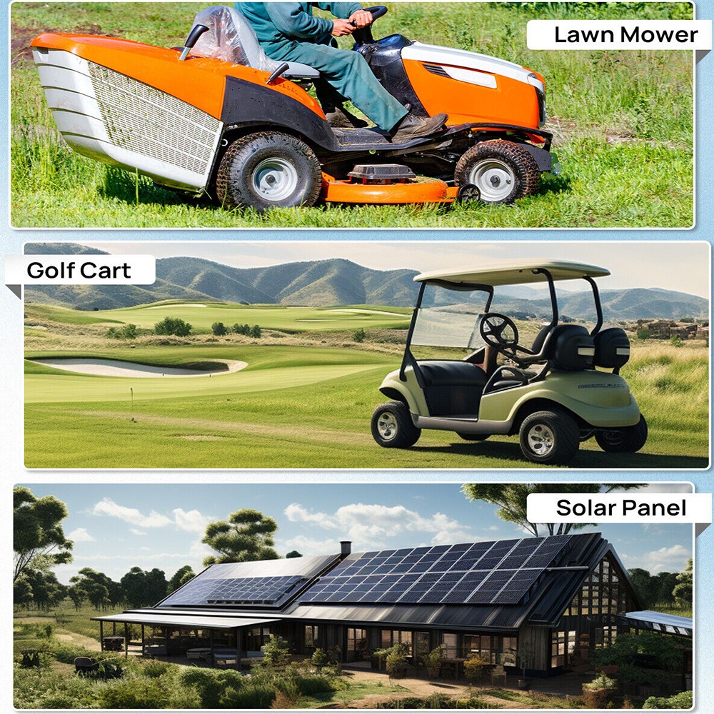 48V 50Ah LiFePO4 Lithium Battery 2560Wh Deep Cycles Built-in BMS For Golf Carts