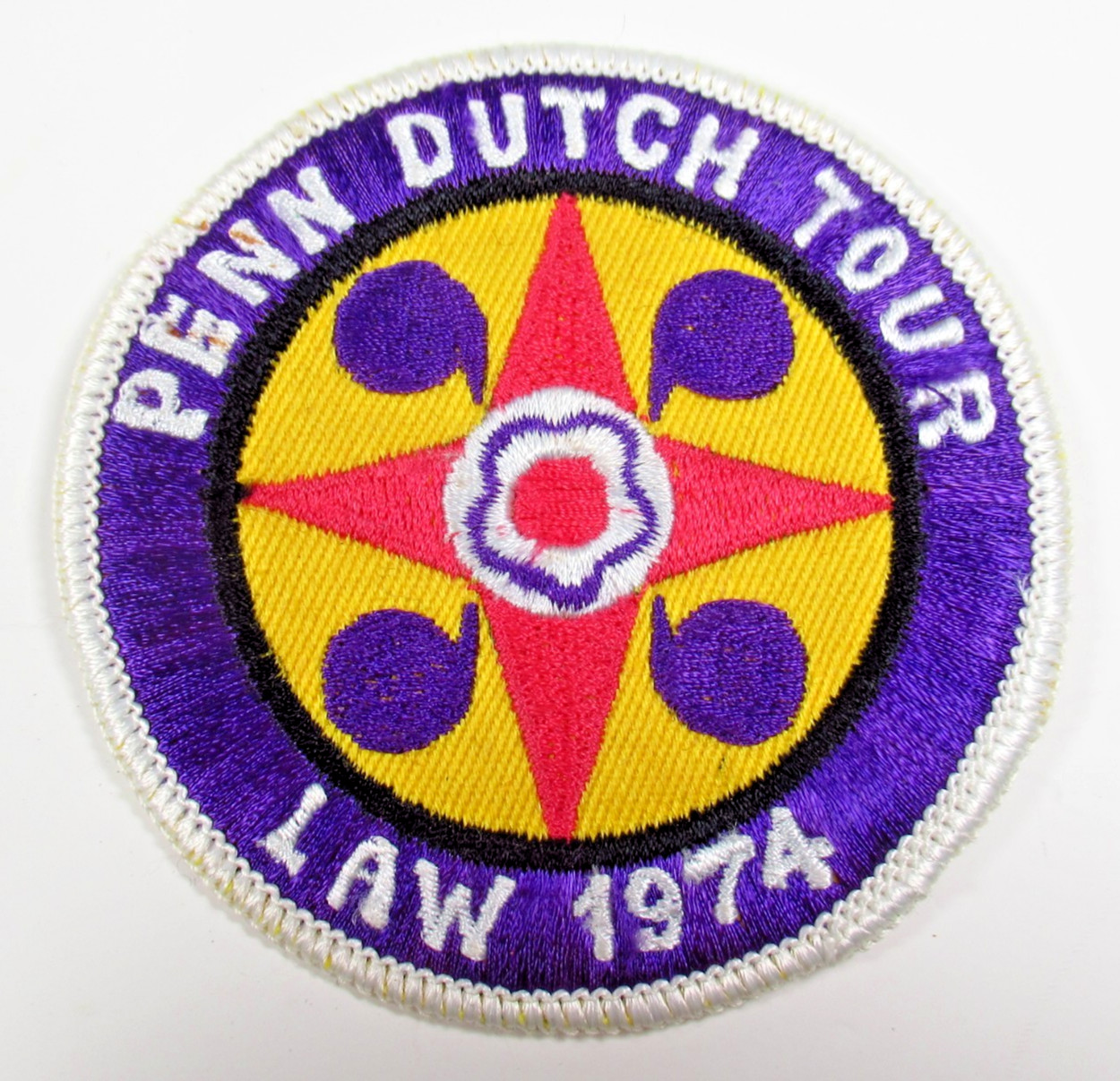 Penn Dutch Tour LAW 1974 Patch Vintage Cycling League of American Wheelmen