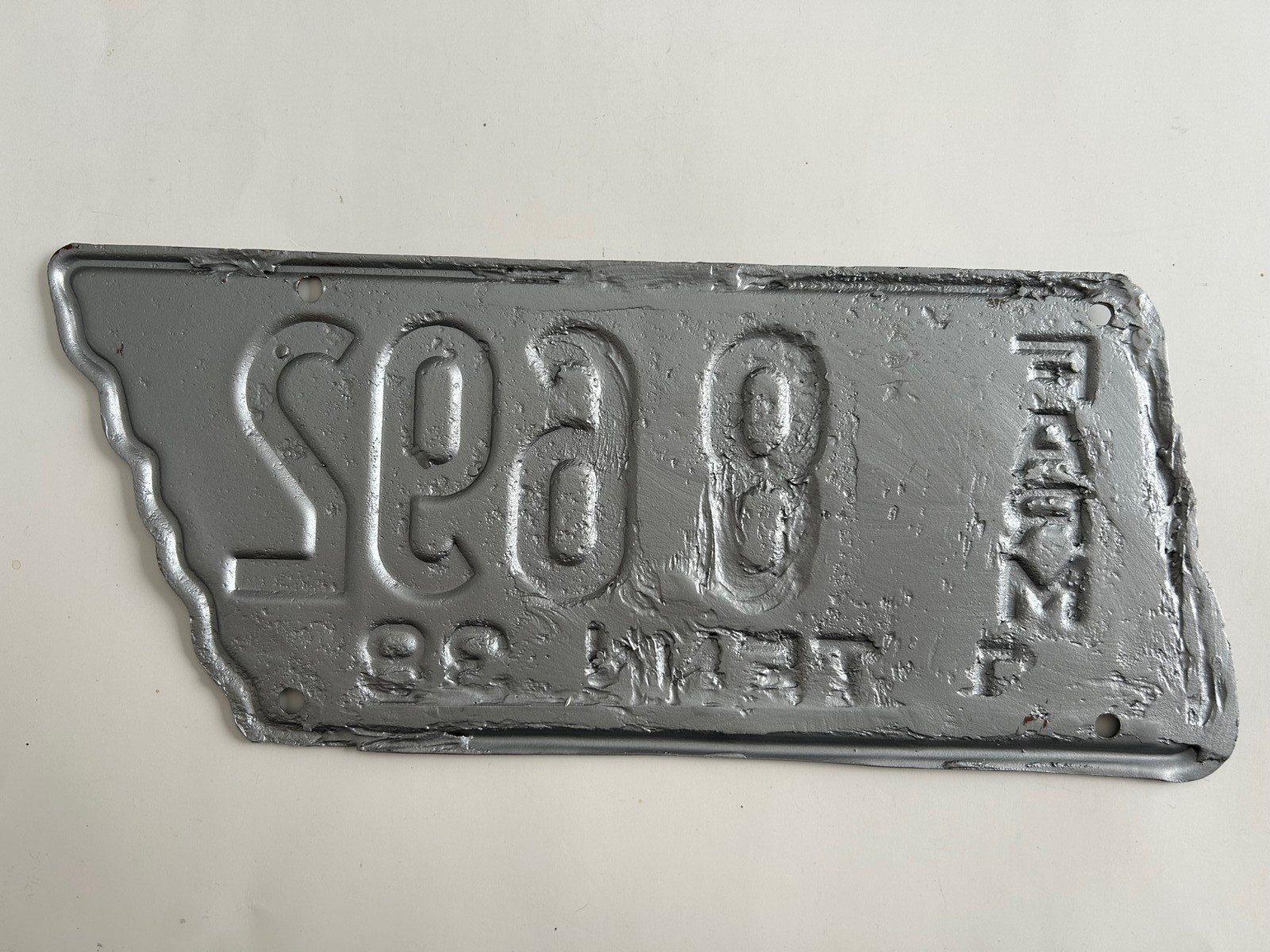 1938 Tennessee FARM License Plate Beautiful Stunning Professional Restoration