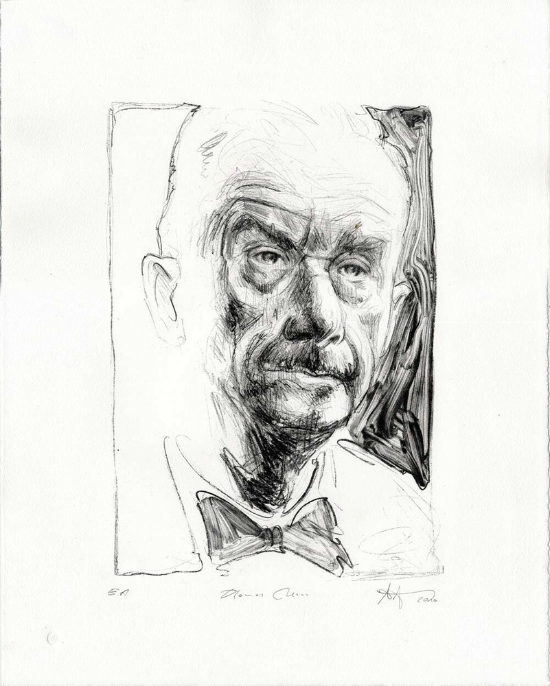 Andreas Noßmann - "Thomas Mann" - original lithograph 2010