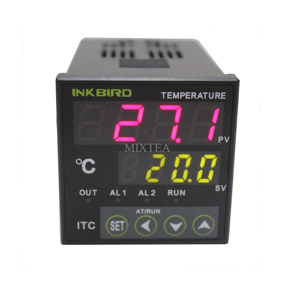 AC100-240V Dual Digital PID Temperature Control Controller INKBIRD ITC-100RH