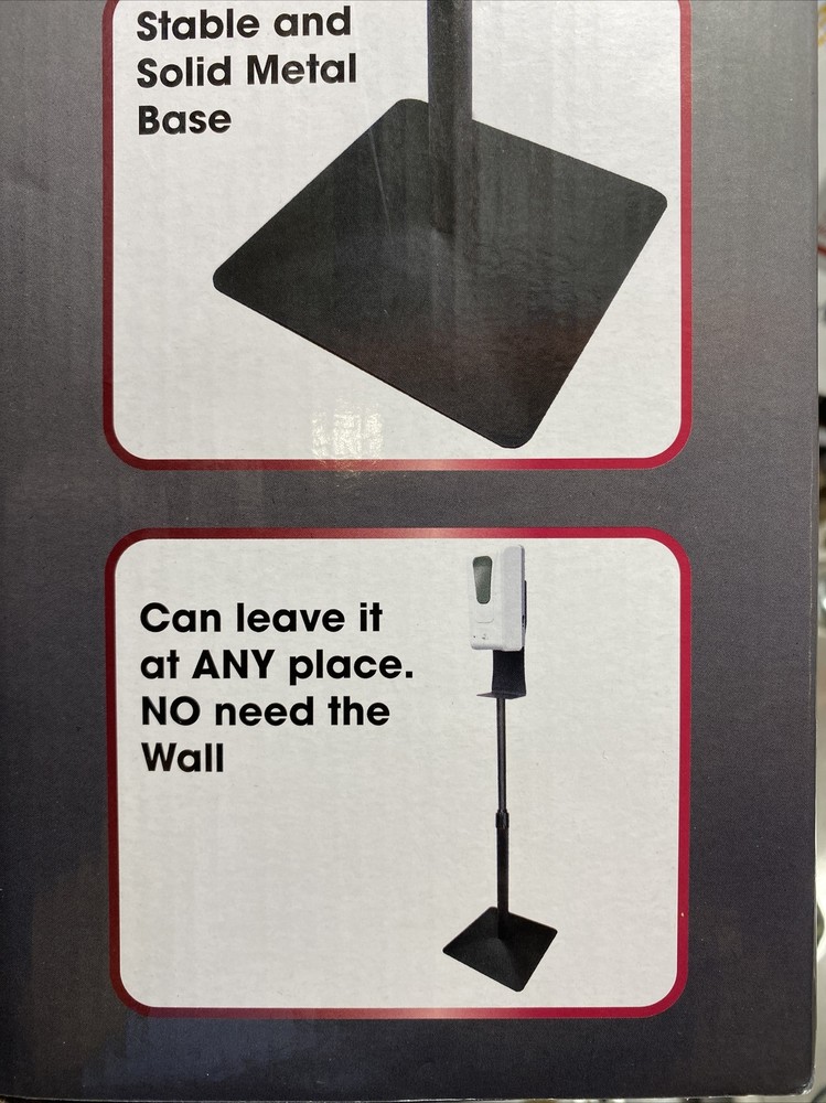 Touch Free Automatic Sani Station Adjustable Stand Smart Chip Large Capacity NEW