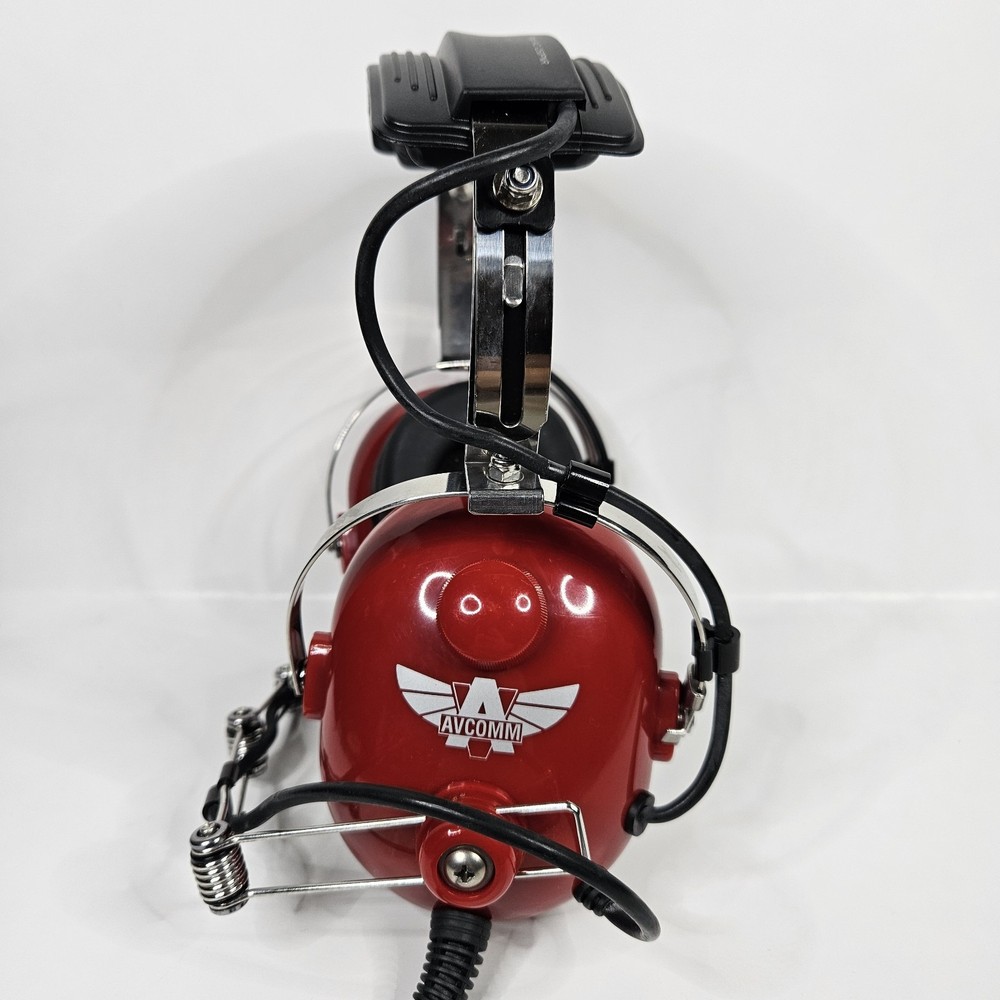 AVCOMM AC-250PNR Red Headset Bundle With Accessories #2