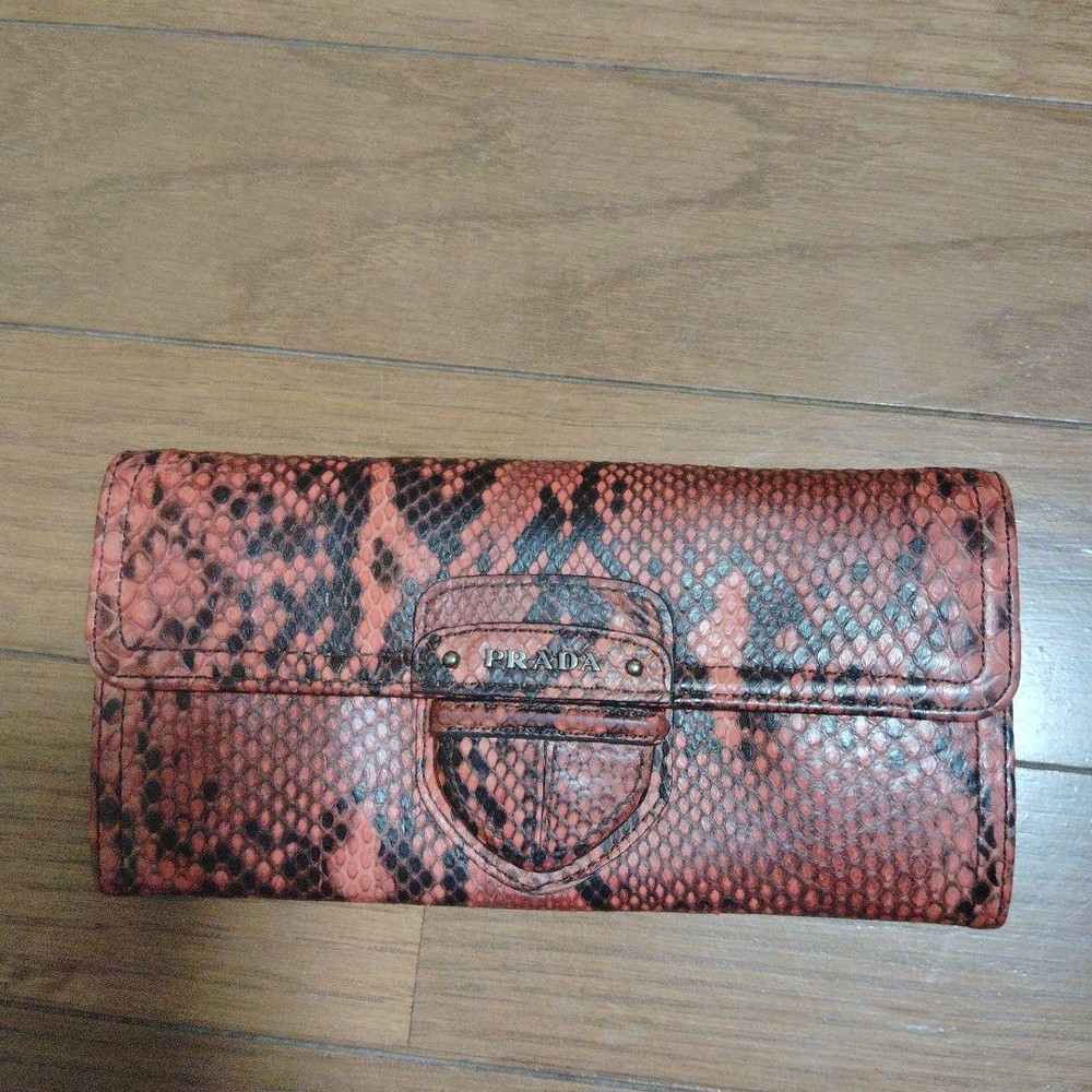 Prada Python Long Wallet EUC Stunning excellent gift