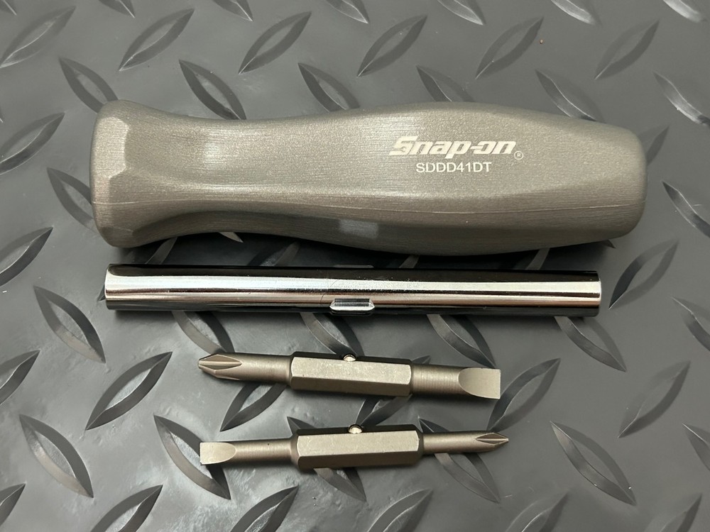 Snap-on Tools DARK TITANIUM Hard Grip Reversible Blade Screwdriver Set SDDD41DT