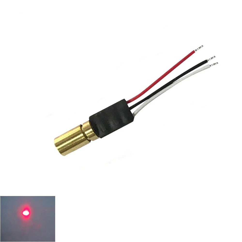 635nm 10mW Red Dot Laser Module Emitting Diode TTL Frequency Modulation 50KHZ