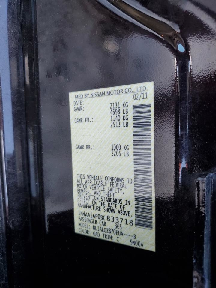 MAXIMA 2011 Glove Box 4736557