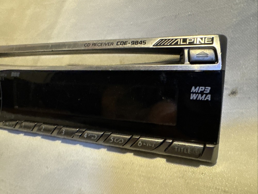 ALPINE CDE-9845 FACEPLATE vintage