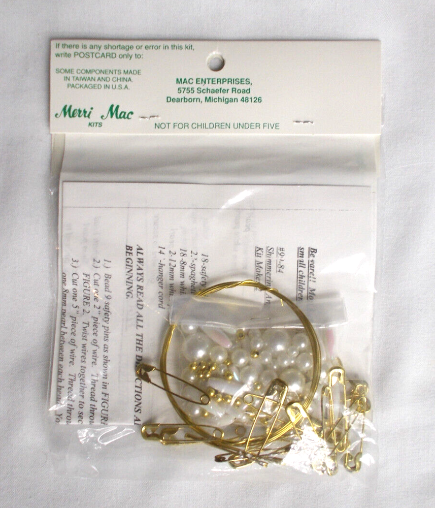 Merri Mac White Shimmering Angel Kit #99-84