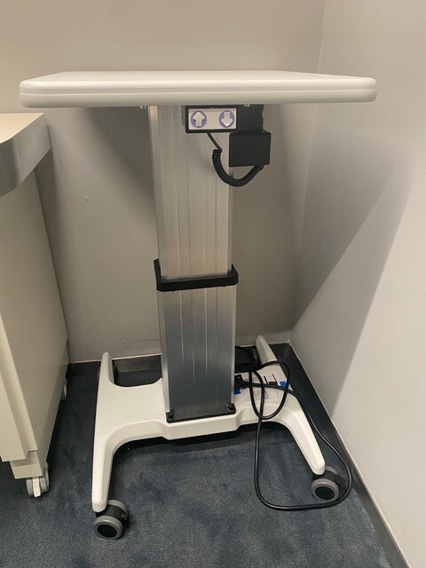 Electric table used for office equipment