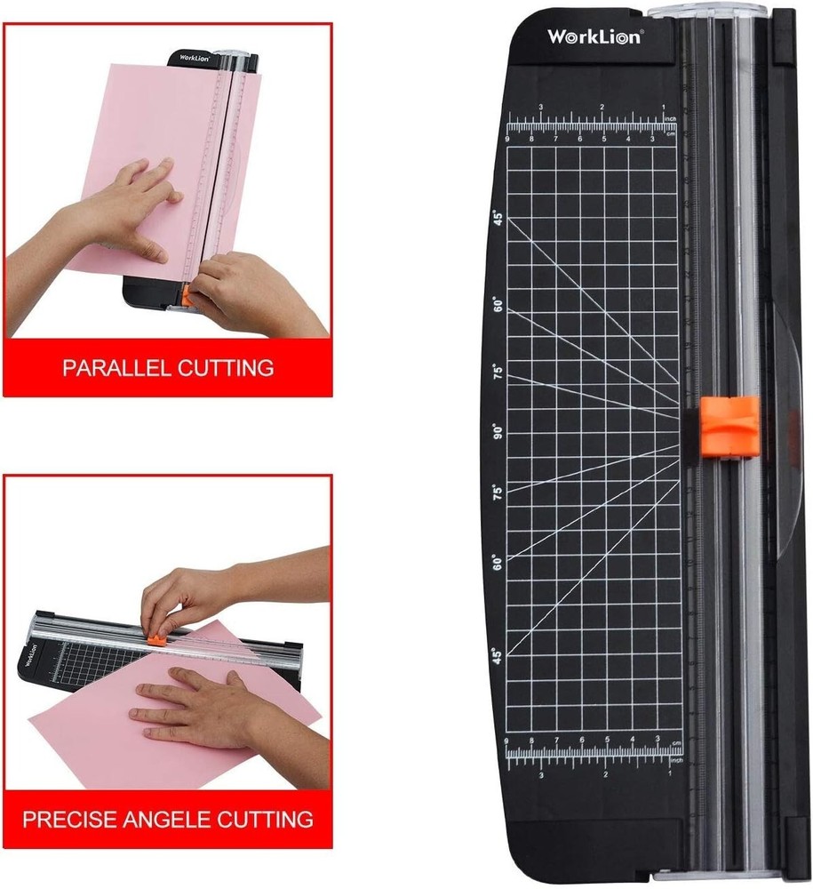 Safe Mini Paper Cutter with Hidden Blade Design - Lightweight and Precise Cuts