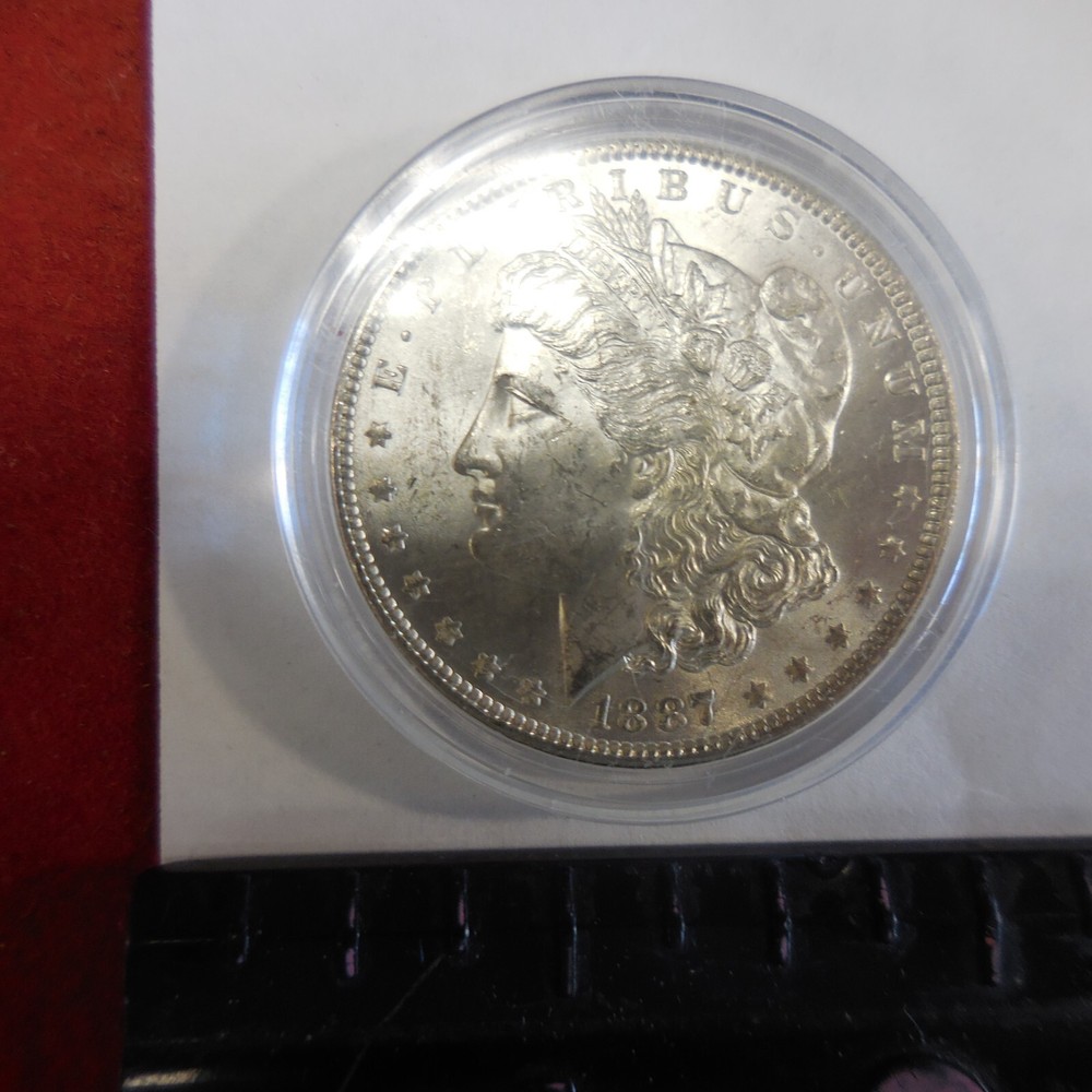 1887  Morgan Silver Dollar Coin UNC MS
