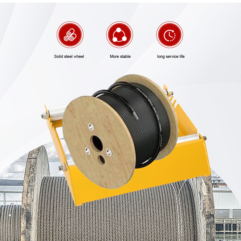 Cable Drum Roller Reel Dispenser Cable Roller Stand for Wire Reel 30-70cm