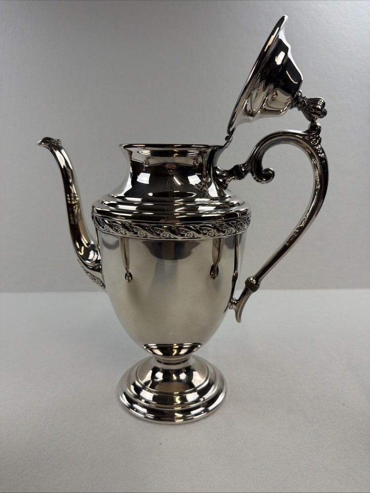 Rogers And Son Silverplate Spring Flower #2001 Teapot Set