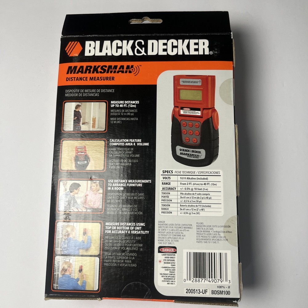 Black & Decker BDSM100 Marksman Sonic Distance Measurer