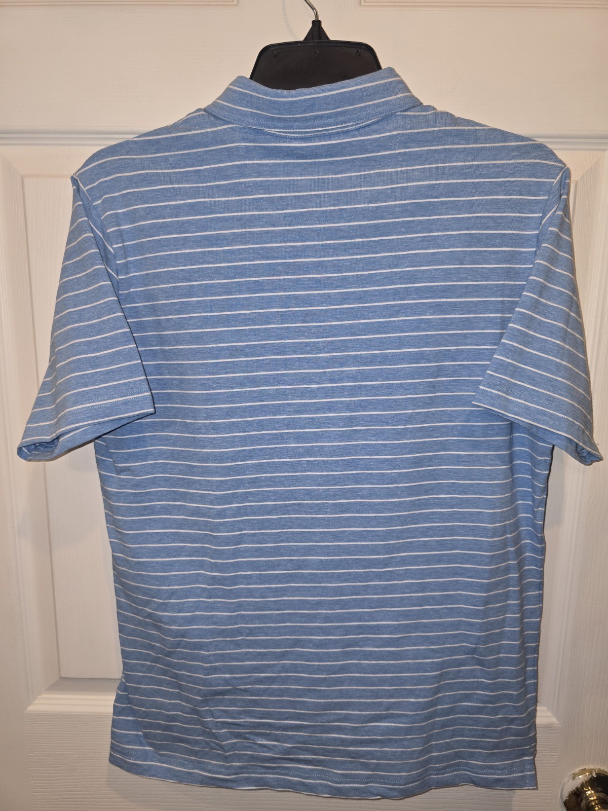 NWT Johnnie-O Hangin' Out Polo Neese Striped Bondi Blue Kids Size Shirts