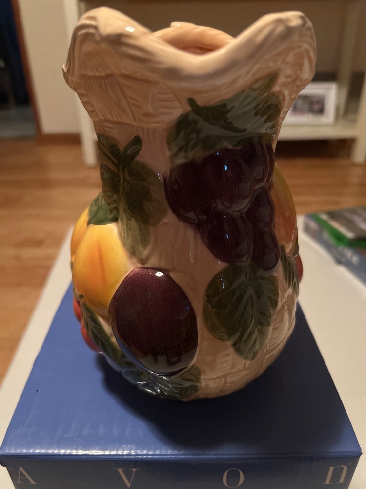 Avon Golden Orchards Eathernware Pitcher