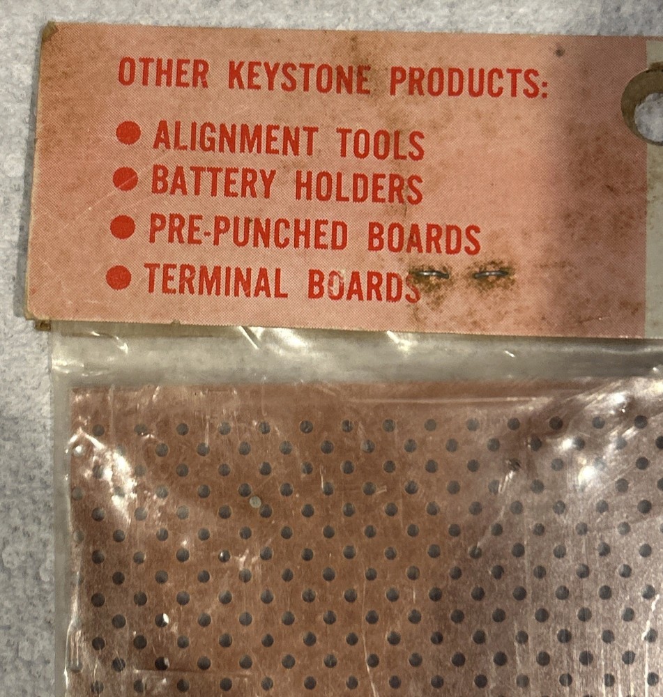 Vtg Keystone Electronics Keyboards Pre-punched Holes Bakelite “G” Pattern- Read