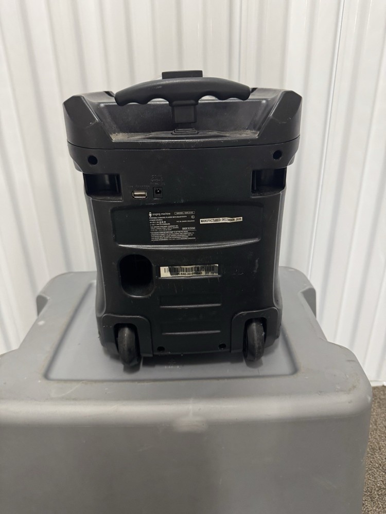 SINGING MAchine disco led KARAOKE SYSTEM BLUETOOTH Untested SKU:C