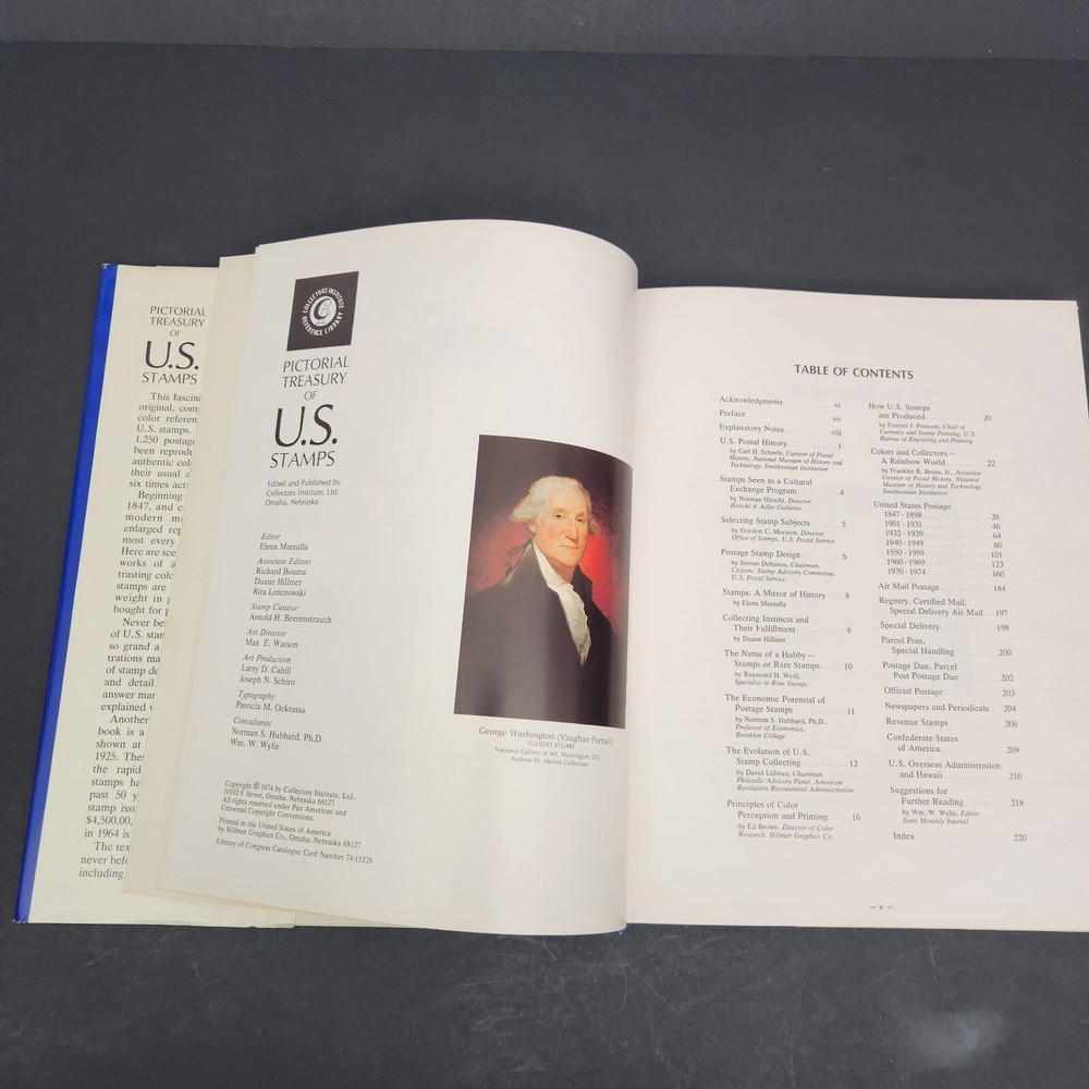 Pictorial Treasury of US Stamps Enlarged in Color The Story behind Stamps 1974