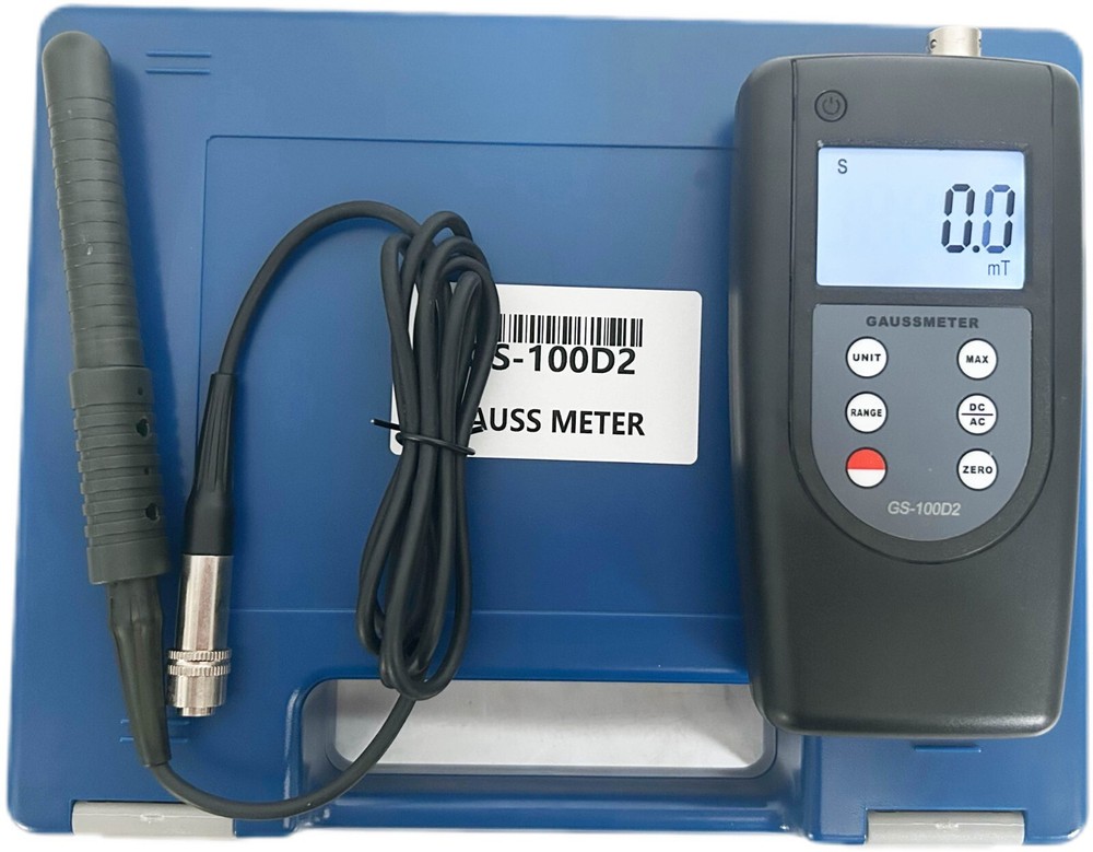 Portable Gaussmeter Tesla Tester 200mT/2000mT Range Conversion with Hall Sensor