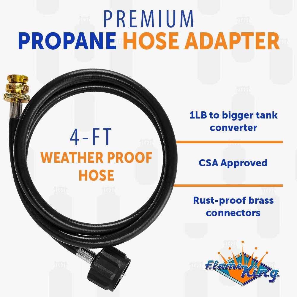 Insulated Protective Carry Case, 5LB Propane Tank and Adapter Hose for Outdoors