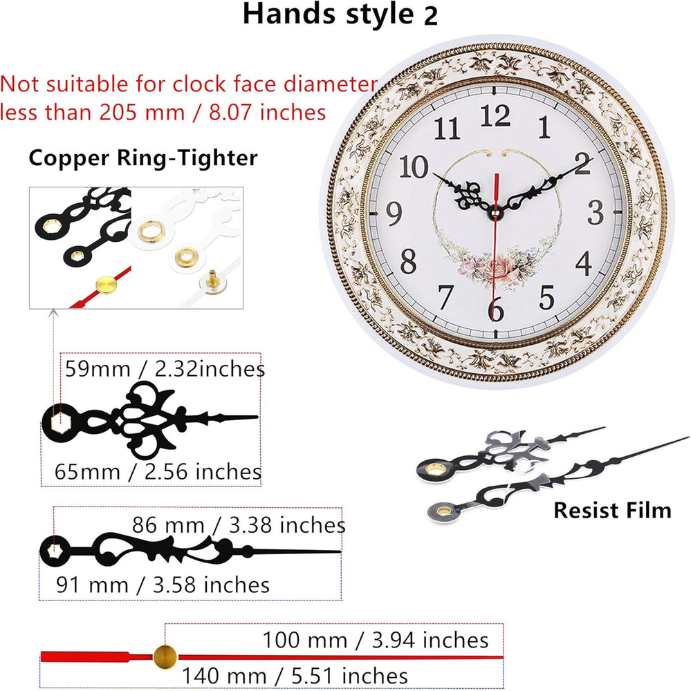 Youngtown 12888 Pendulum Type Movement Step Clock Accessory Quartz DIY Movement