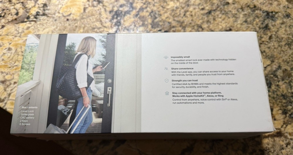 Level Lock - The Invisible Smart Lock - Black Matte
