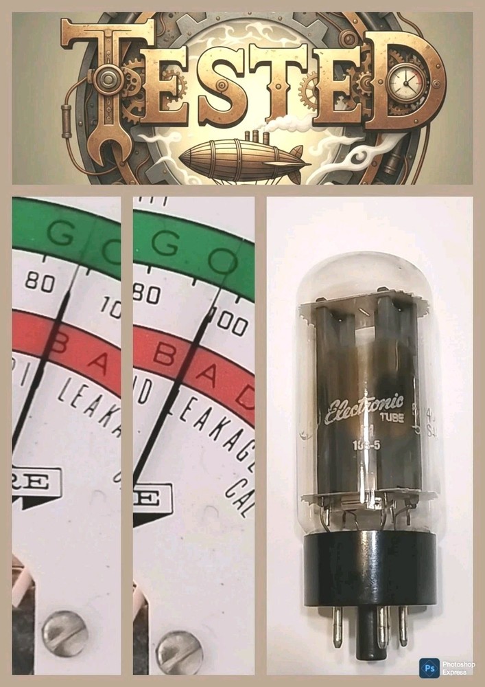 GE 5U4GB Vacuum Tube Rectifier USED TESTED 90/95