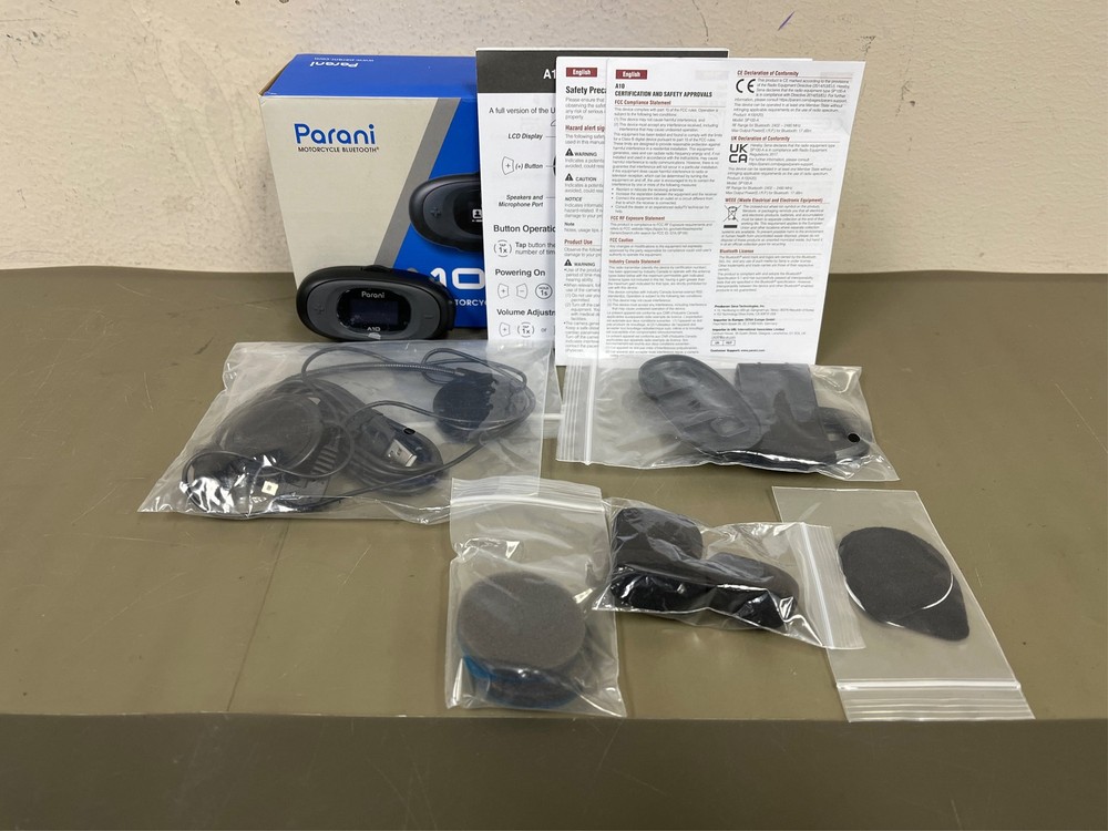 Sena Parani A10 Intercom Headset for Motorcycles (Boom Mic)