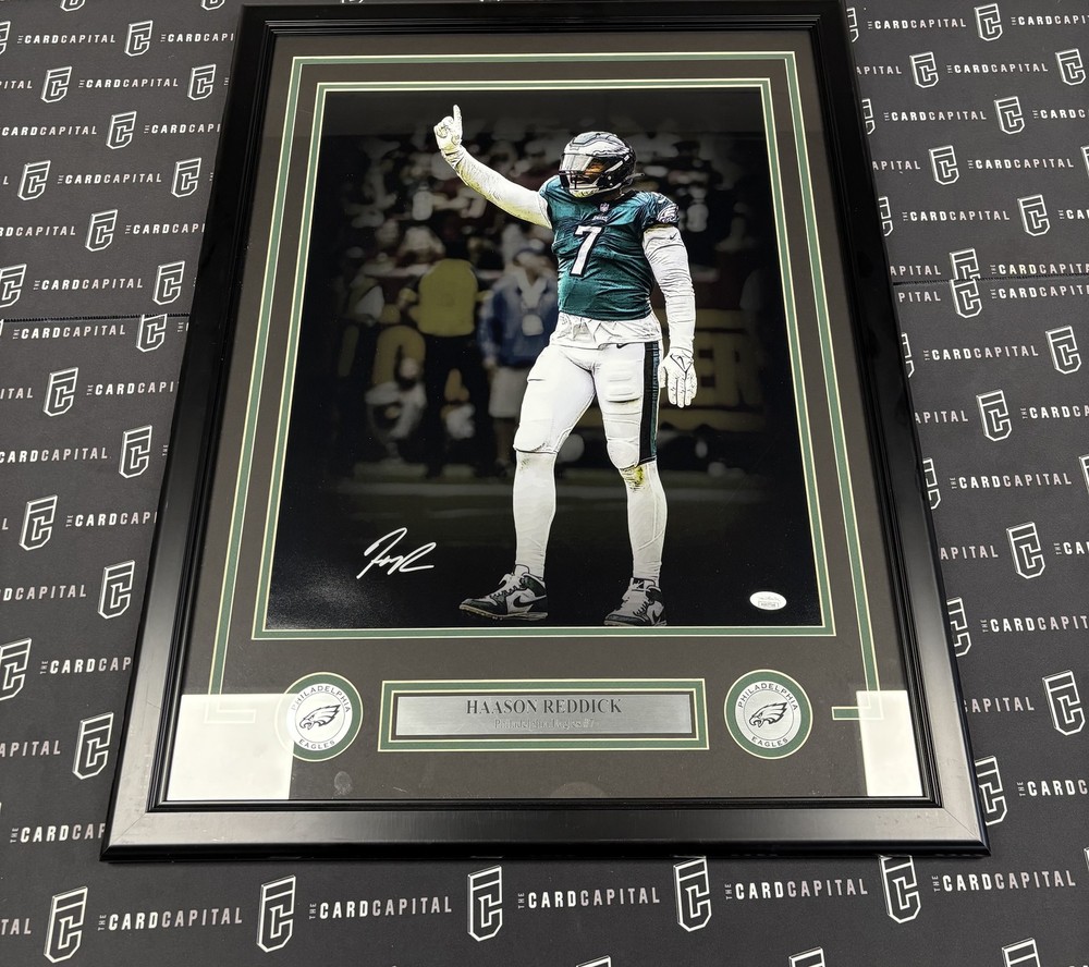 Hasson Reddick Signed 16x20 Eagles Framed and Matted