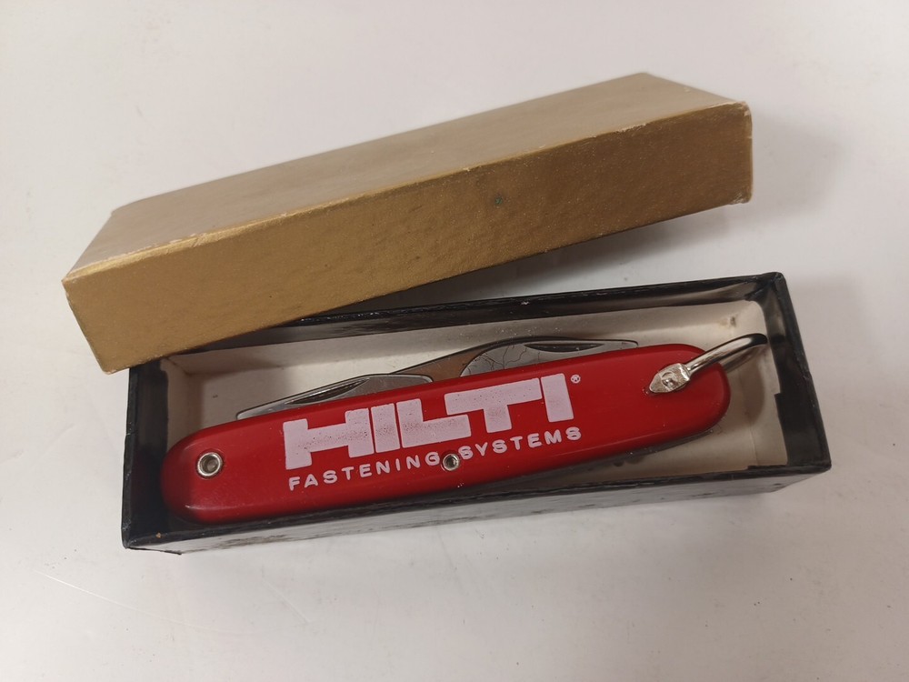 Vtg Hilti Branded Knife Multi Tool Fastening Systems NOS